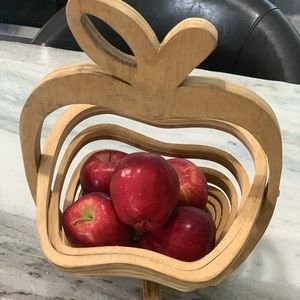 Wooden Collapsible Fruit Basket